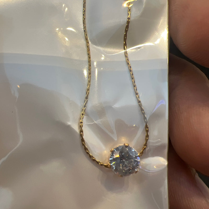 minimal Stone Necklace