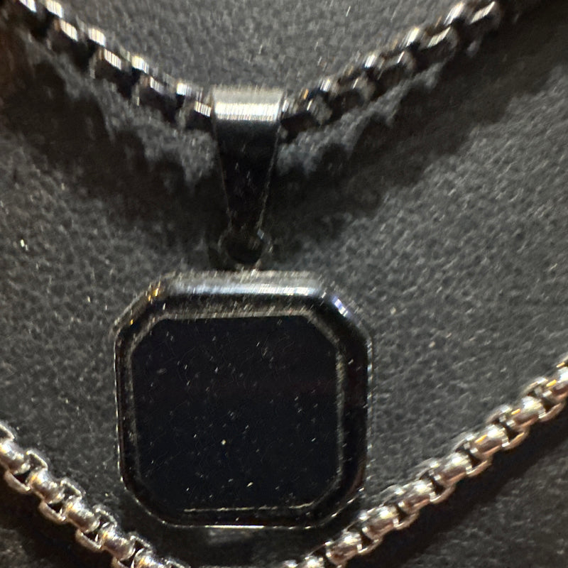 men black necklace