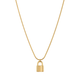 Gold Padlock Necklace