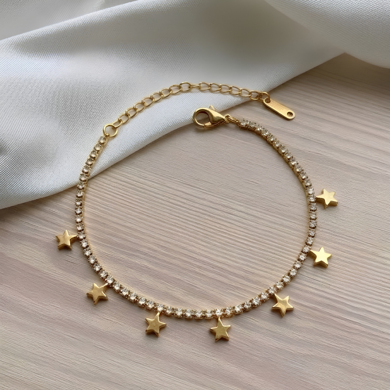 Star Charm Zirconia Bracelet