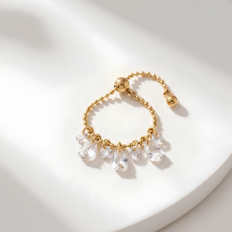 Teardrop Zirconia Ring