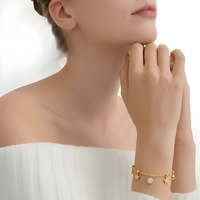 Crystal Charm Bracelet