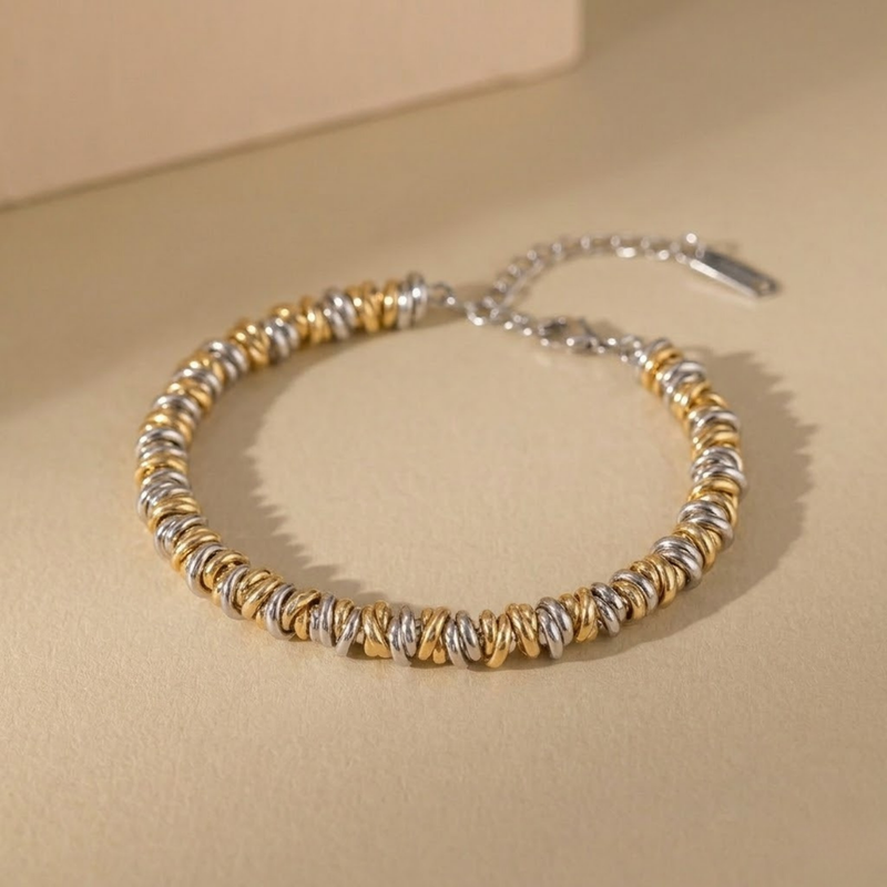 Two-Tone Twisted Bracelet