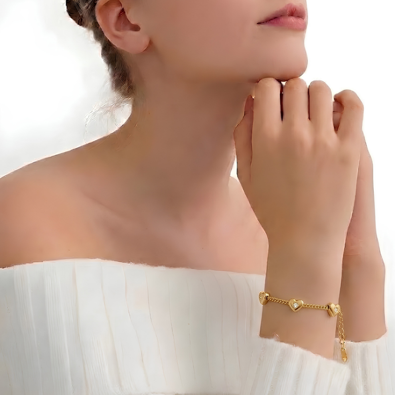 Heart Chain Bracelet