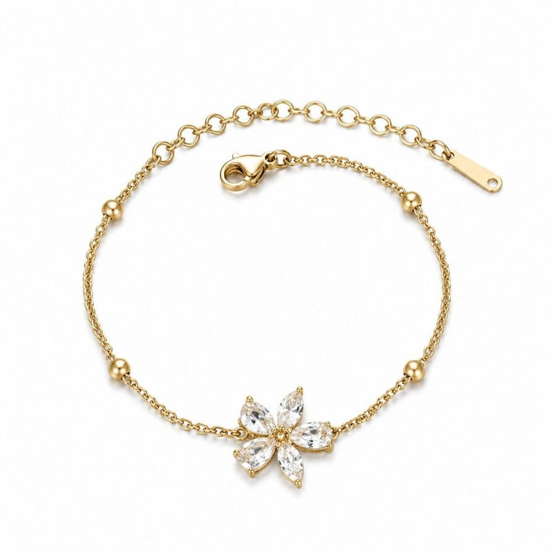 Floral Gold Bracelet