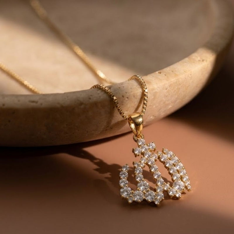 Crystal Allah Necklace