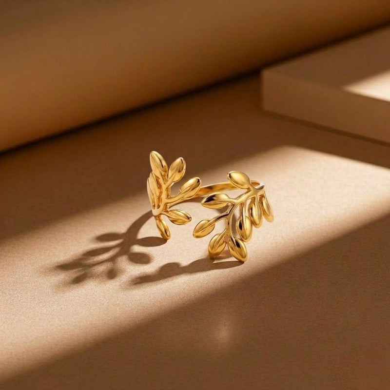 Gold Leaf Ring