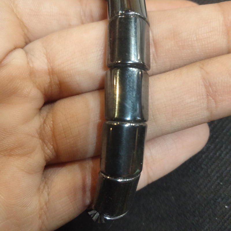 Men black cubic band Bracelet
