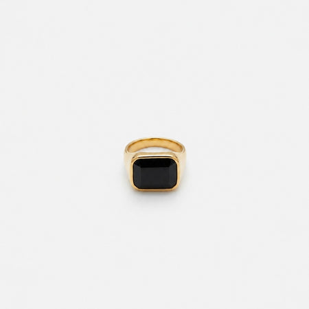 Black Stone Ring
