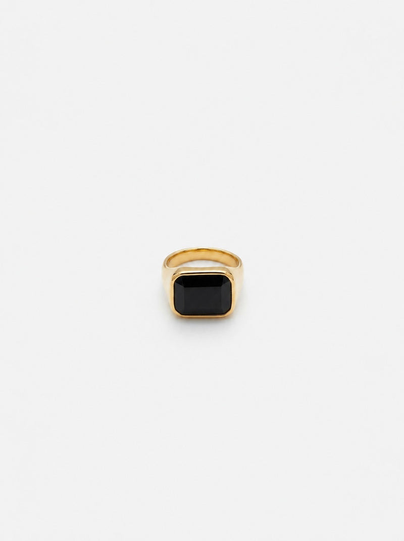 Black Stone Ring