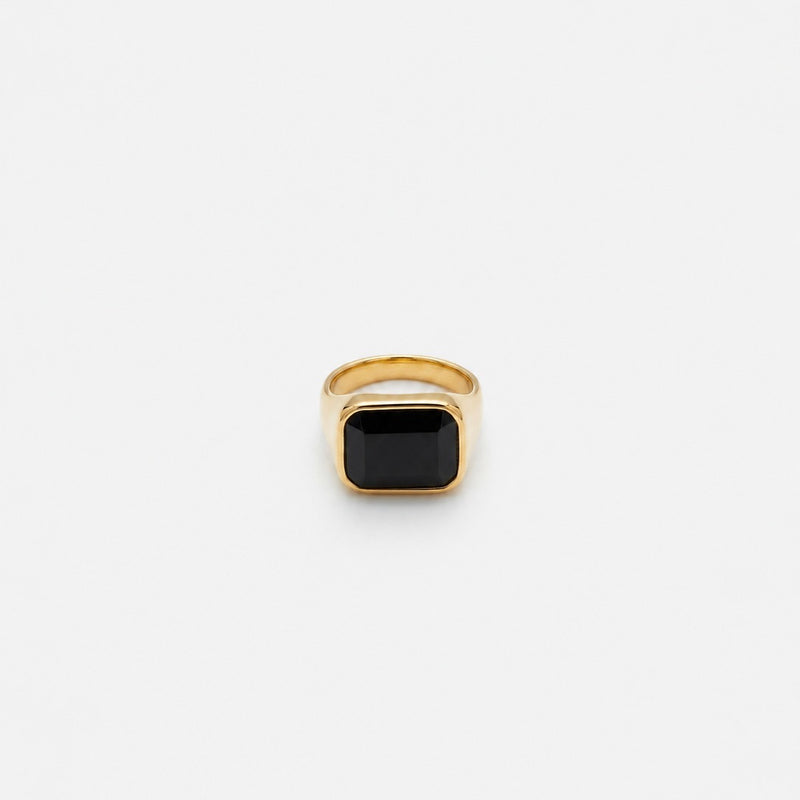 Black Stone Ring