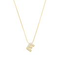 Pave initial necklace - 18k gold plated