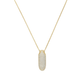 Bubble pave initial necklace - 18k gold plated