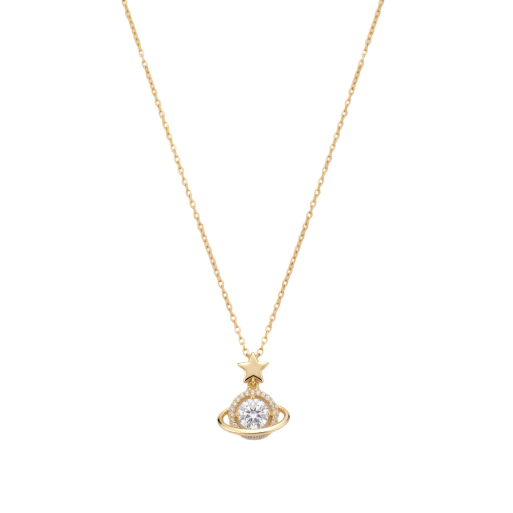 Golden Planet Necklace