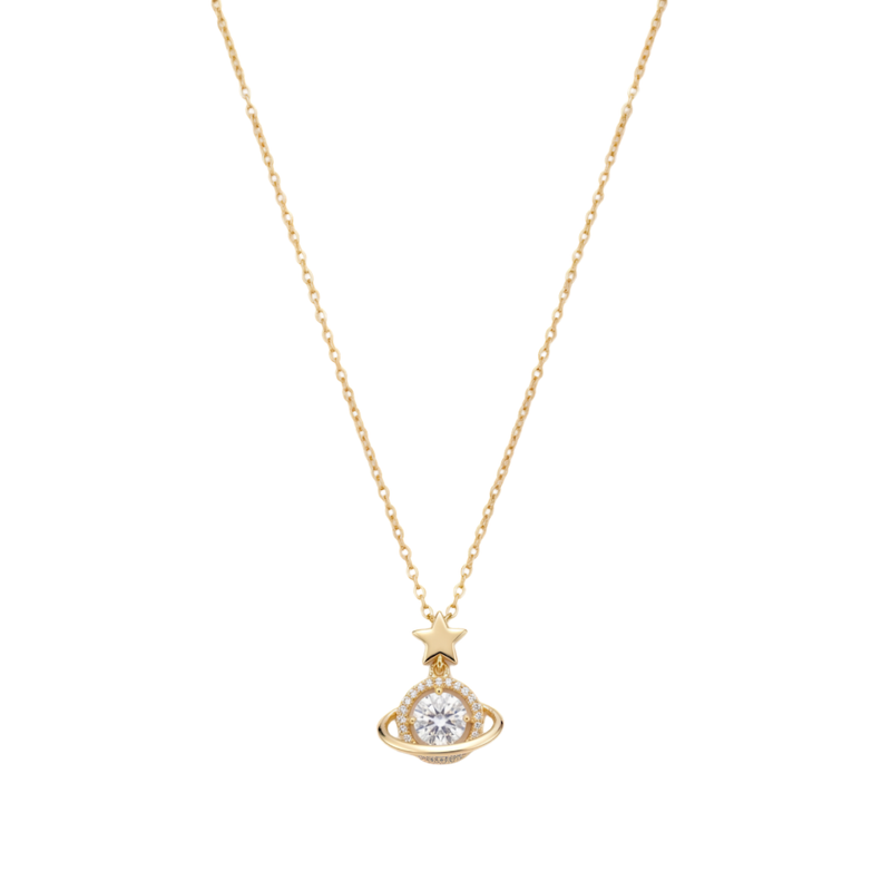 Golden Planet Necklace