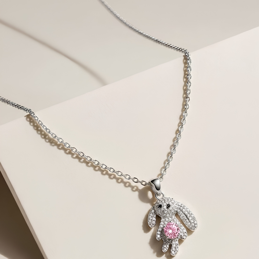 Crystal Bunny Necklace