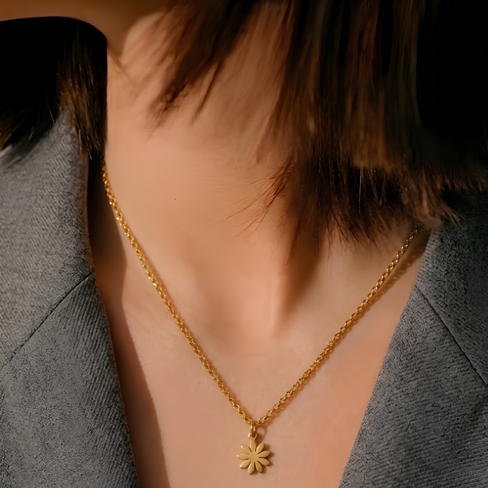 Multicolor Gem Charm Necklace