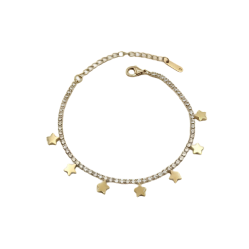 Star Charm Zircon Bracelet