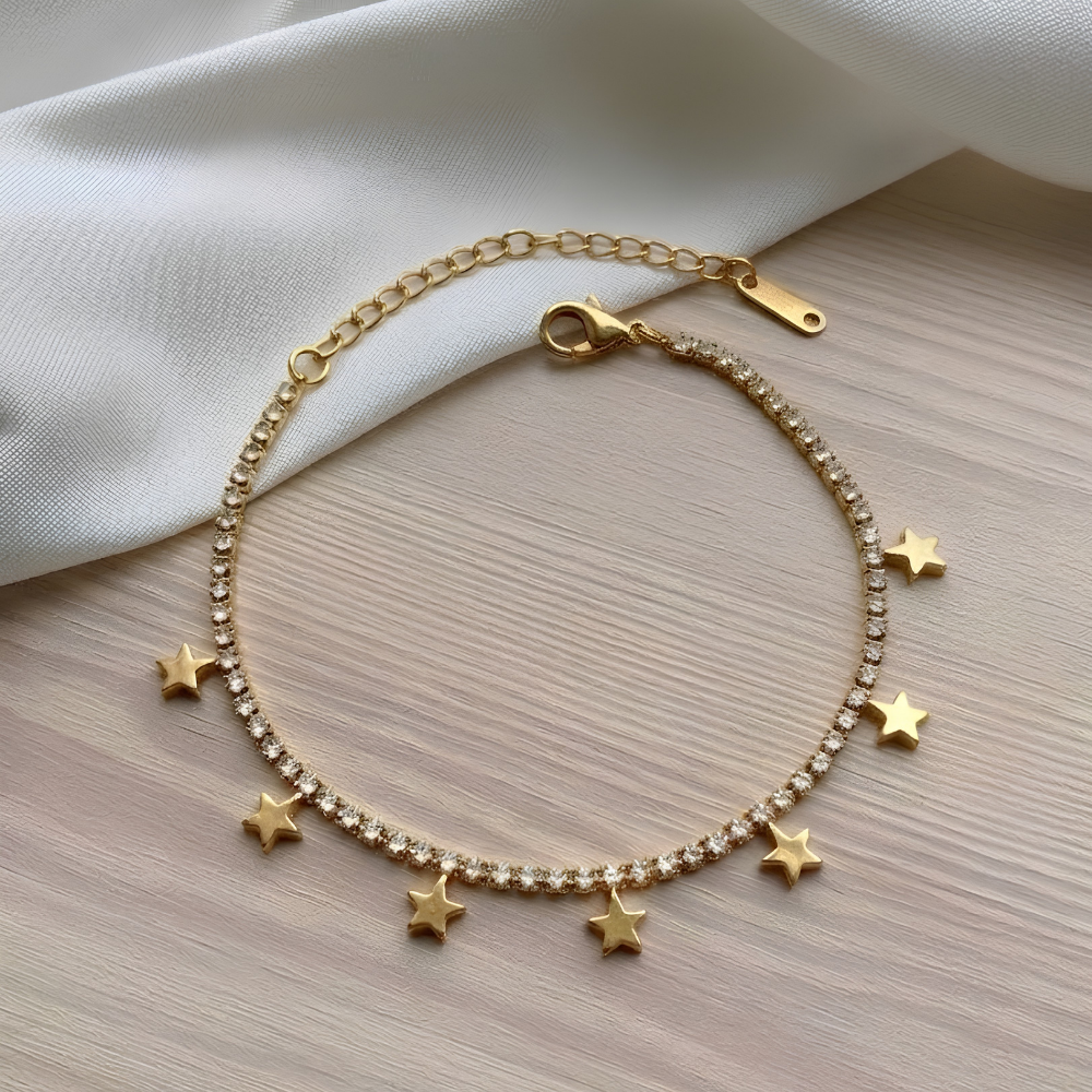 Star Charm Zirconia Bracelet