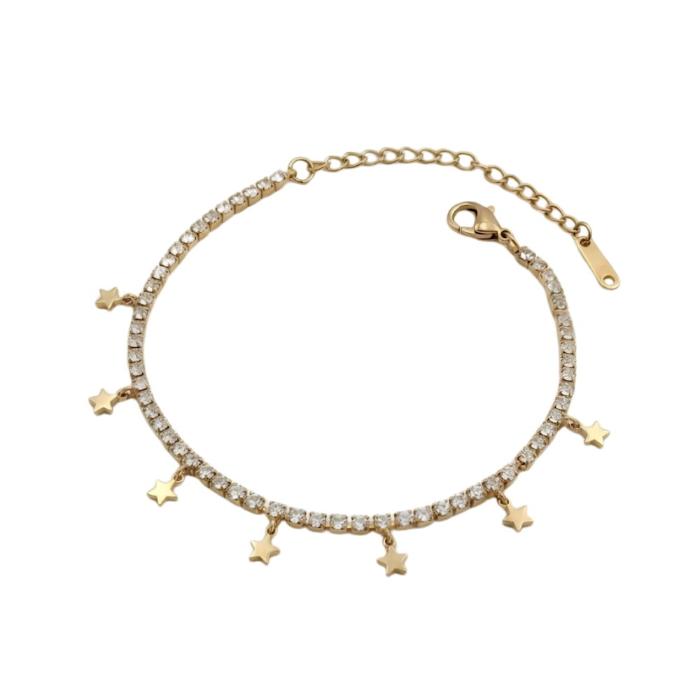 Star Charm Zirconia Bracelet