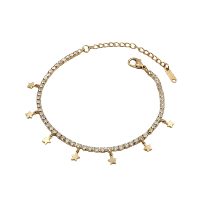 Star Charm Zirconia Bracelet