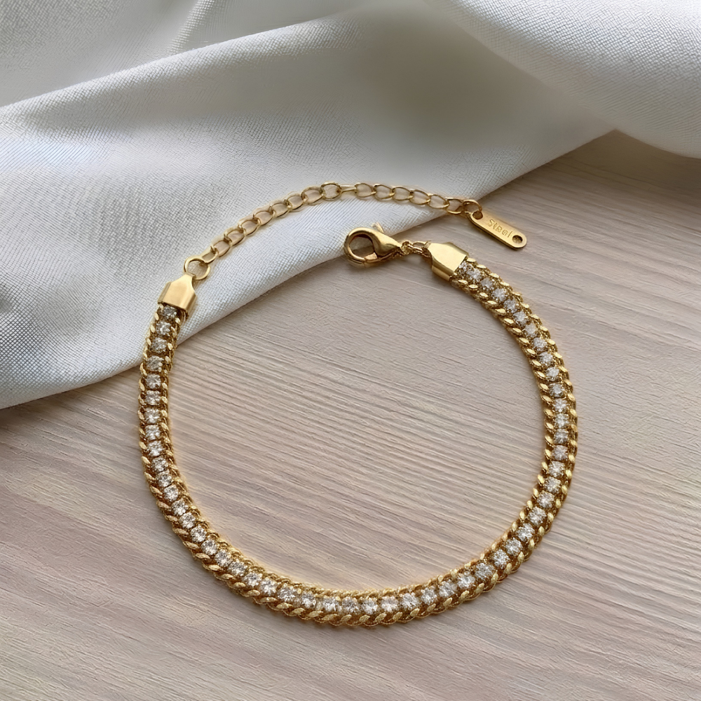 Zirconia Chain Bracelet