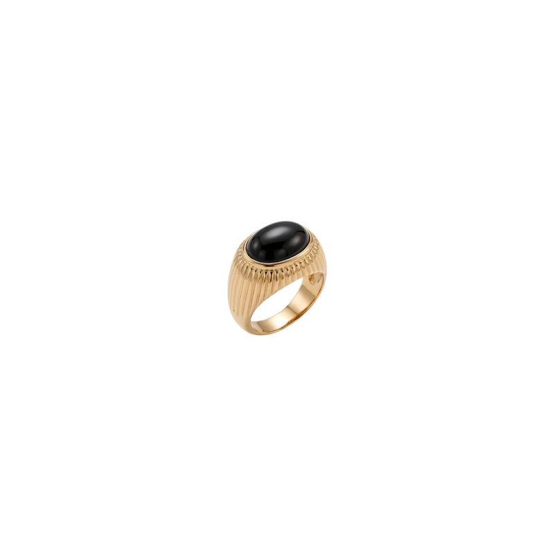 Black Stone Ring