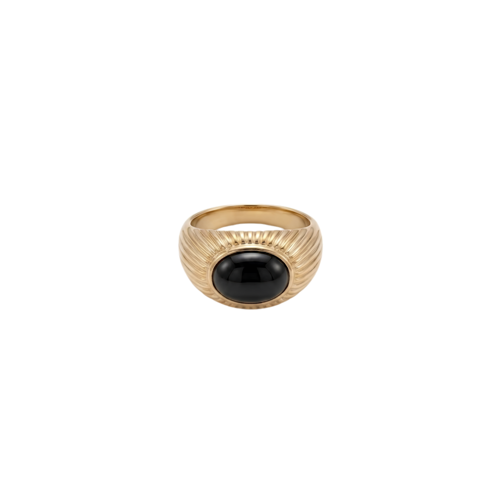 Black Stone Ring