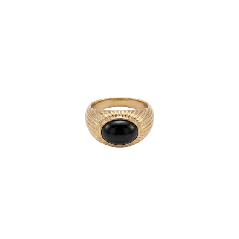 Black Stone Ring