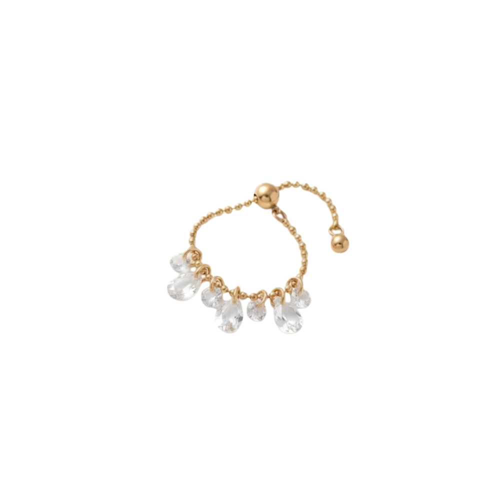 Teardrop Zirconia Ring