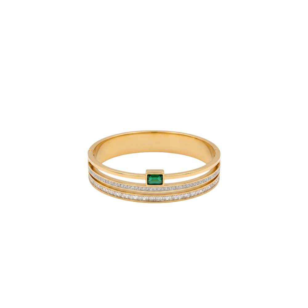 Emerald Stone Bangle