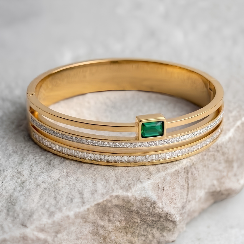 Emerald Stone Bangle