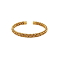 Golden Braided Weave Bangle