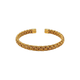 Golden Braided Weave Bangle