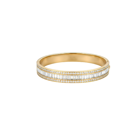 Baguette Pave Stone cuff