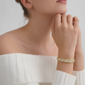 Baguette Pave Stone Bangle