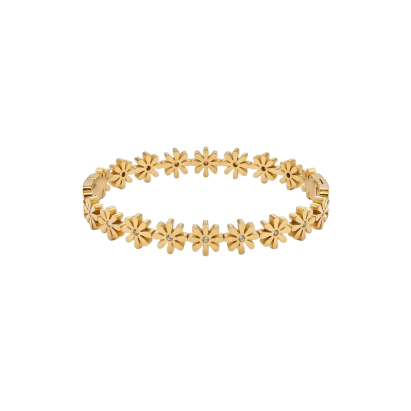 Gold Blossom Chain Bracelet