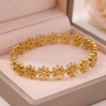 Gold Blossom Chain Bracelet