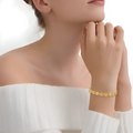 Gold Blossom Chain Bracelet