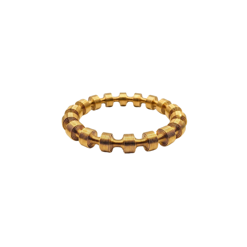 Twisted Gold Bangle