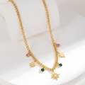Starburst Charm Chain Necklace