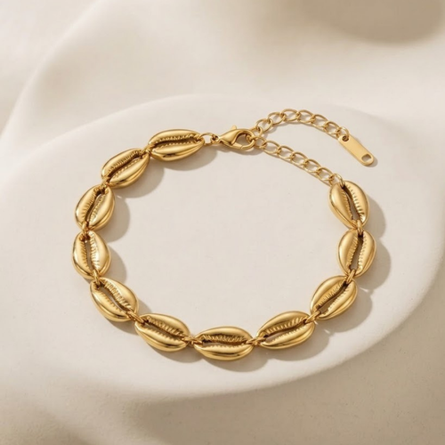 Cowrie Shell Chain Bracelet