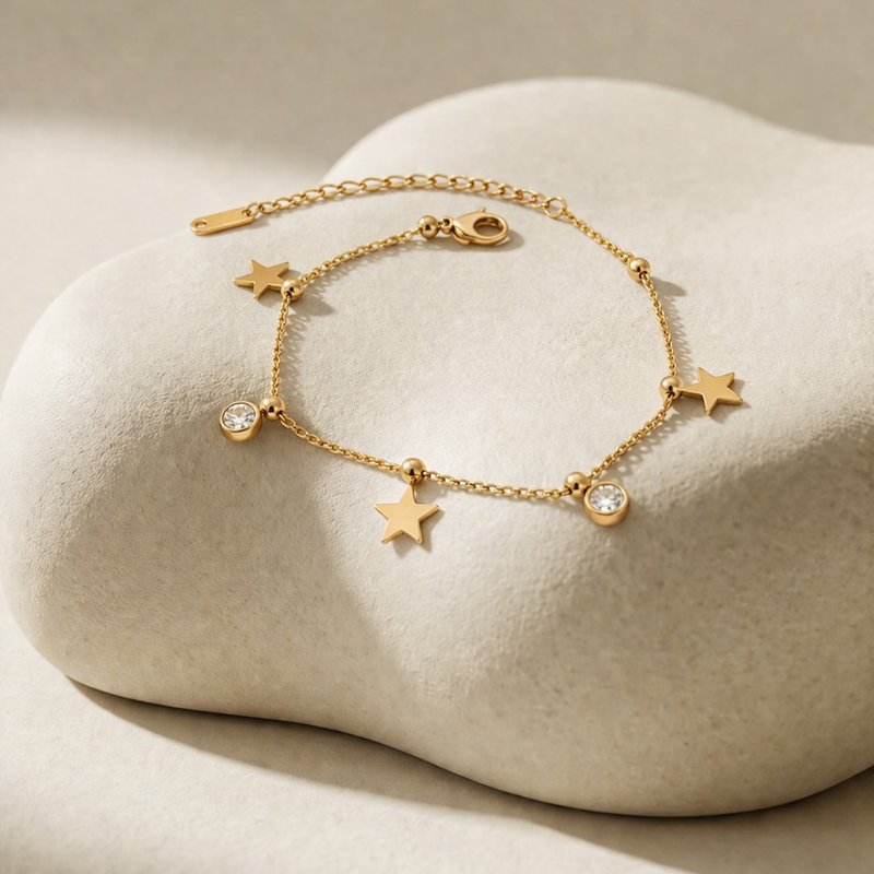 Crystal Charm Bracelet