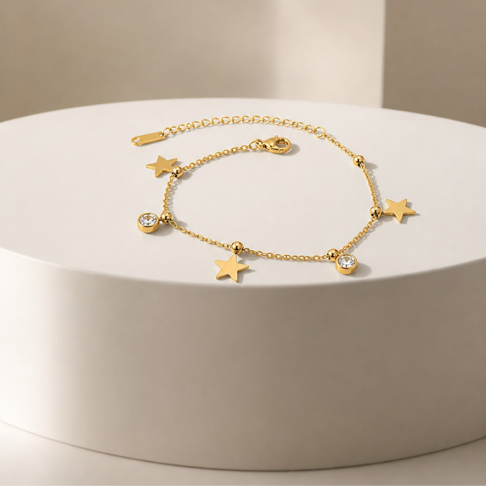 Crystal Charm Bracelet
