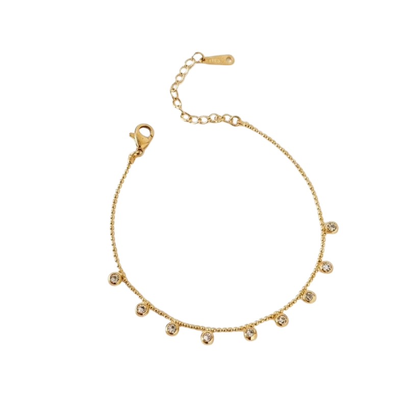 Rhinestone Charm Bracelet