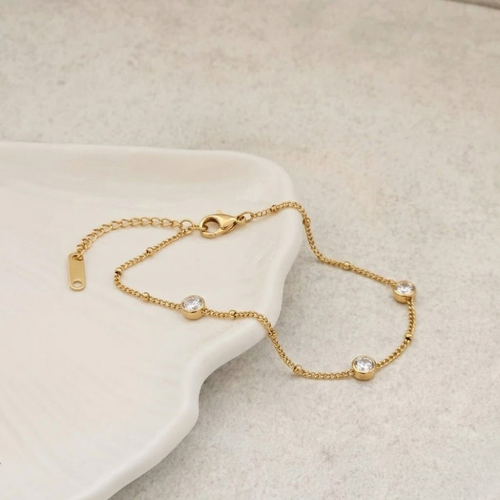 Bezel Stone Bracelet