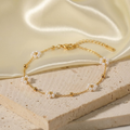 Pearl Flower Gold Bracelet