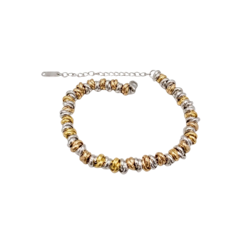 Two Tone Twisted Bracelet