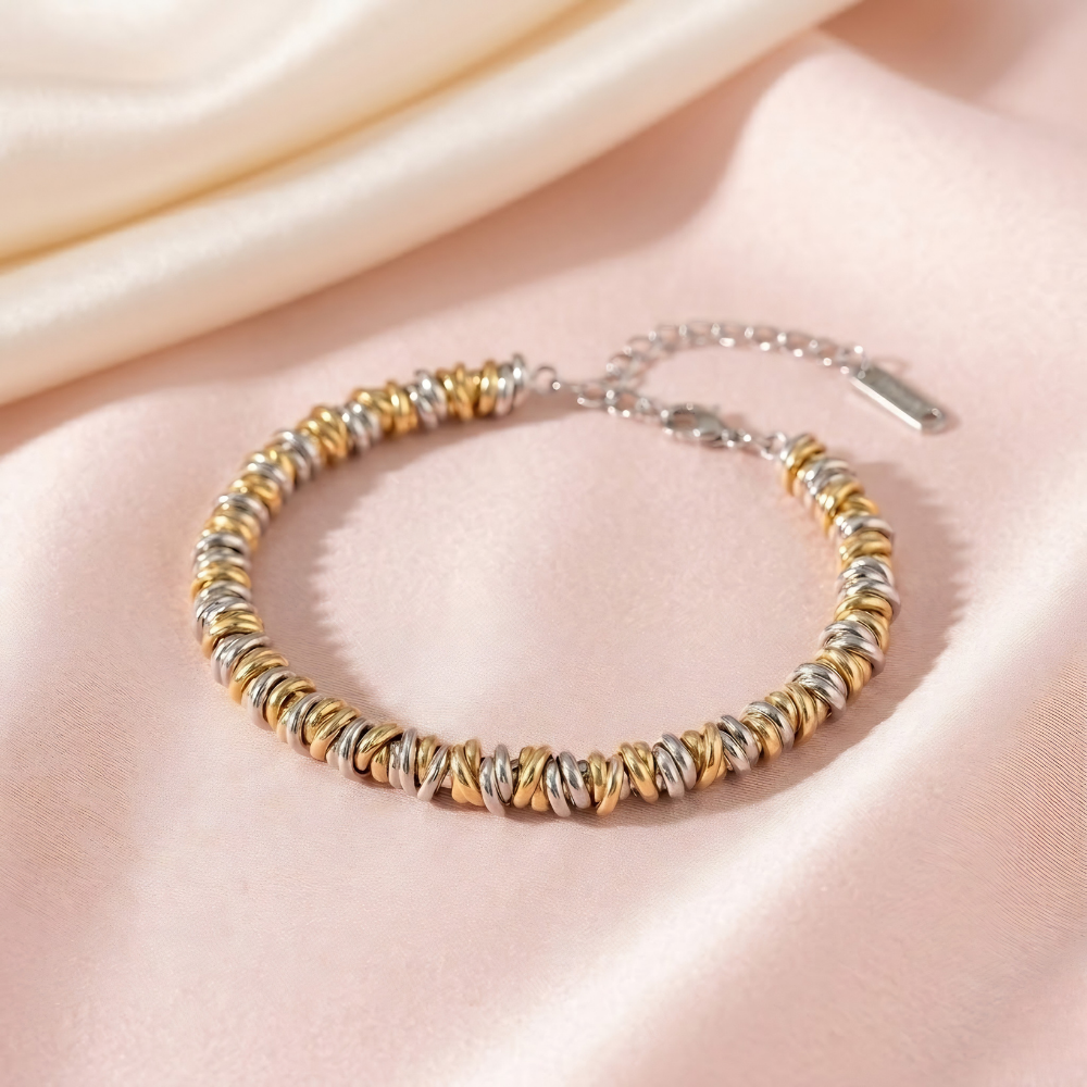 Two-Tone Twisted Bracelet