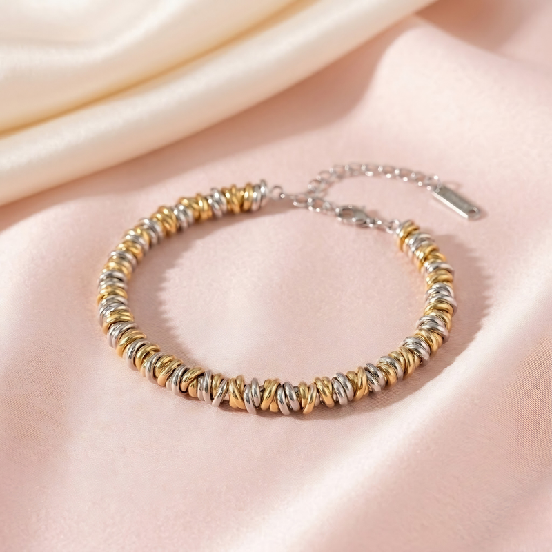 Two-Tone Twisted Bracelet